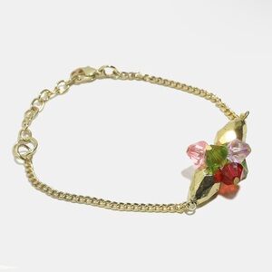 Gold Tone Christmas Bracelet